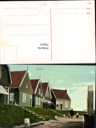 728253 Marken Häuser Volkstypen Tracht Nederlands