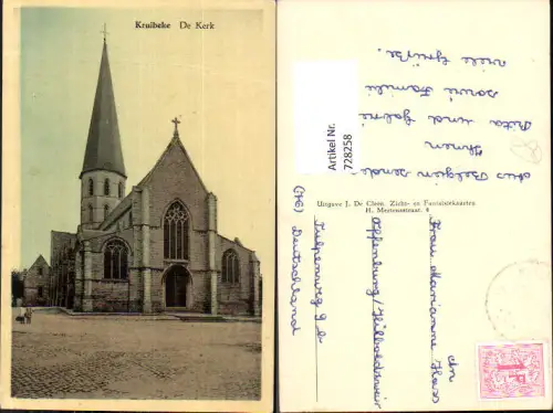 728258 Foto AK Kruibeke De Kerk Kirche Nederlands