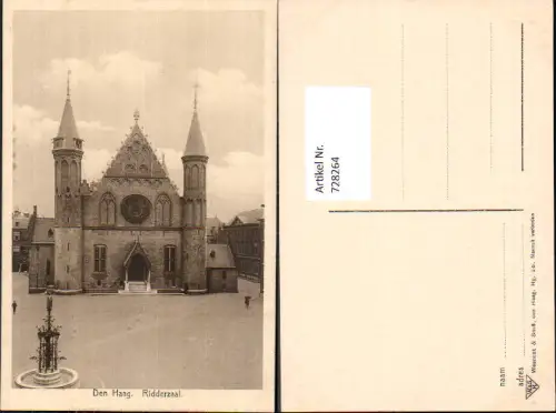 728264 Den Haag Ridderzaal Nederlands