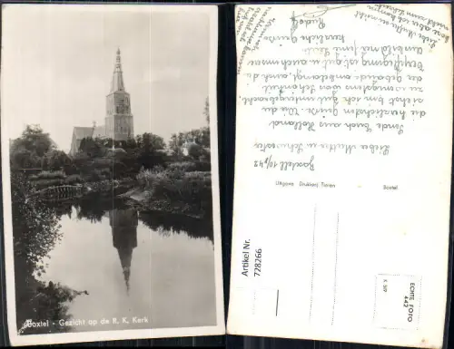 728266 Foto AK Boxtel Gezicht op de R. K. Kerk Kirche Nederlands