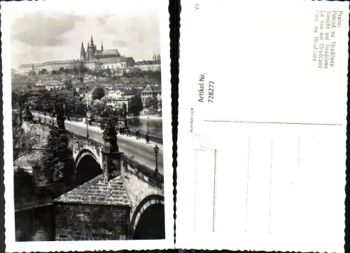 728272 Foto AK Praha Prag Pohled na Hradcany Czech Republic