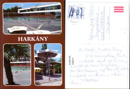 728277 Mehrbild AK Harkany Schwimmbad Therme Hungary