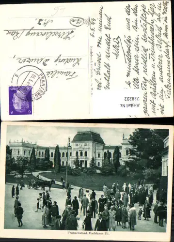 728292 Franzensbad Badehaus IV Kutsche Frantiskovy Lazne Czech Republic