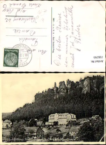 728293 Tyssa Tisa Tyssaer Wände Tiske steny Felsenstadt Höhenluftkurort Czech Republic