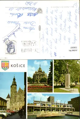 728302 Mehrbild AK Kosice Ansichten Czech Republic