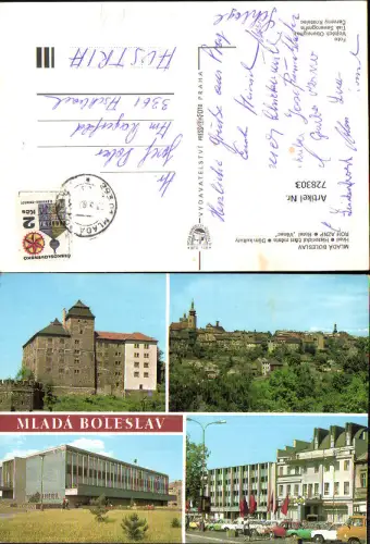 728303 Mehrbild AK Mlada Boleslav Hrad Dum kultury Roh Aznp Hotel Venec Czech Republic