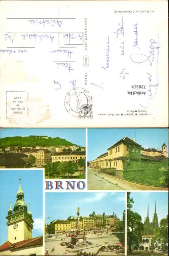 728304 Mehrbild AK Brno Brünn Spilberk Petrov Vez Stare radnice Czech Republic