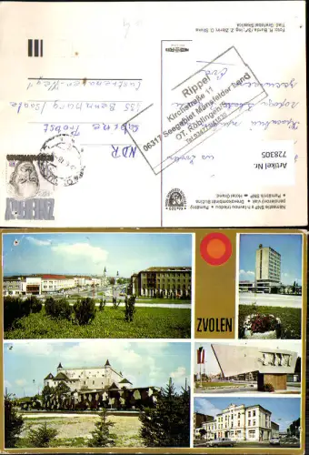 728305 Mehrbild AK Zvolen Namestie SNP s hlavnou triedou Hotel Grand Czech Republic