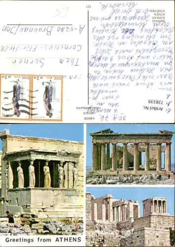 728339 Mehrbild AK Athens Athen Tempel Ruinen Akropolis Greece