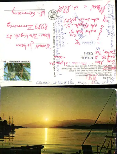 728344 Lefkas Nydri Sonnenuntergang Meerküste Greece