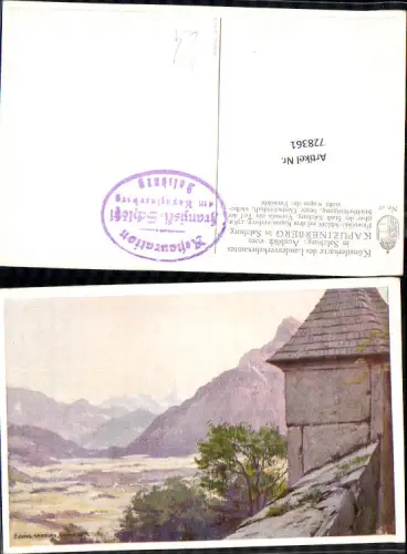 728361 Künstler AK F. Jung Kapuzinerberg Salzburg Stp.