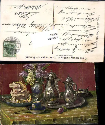 728363 Künstler AK Wilhelm Eilers Geburtstag Stp. Nienburg Weser pub Theo Stroefer