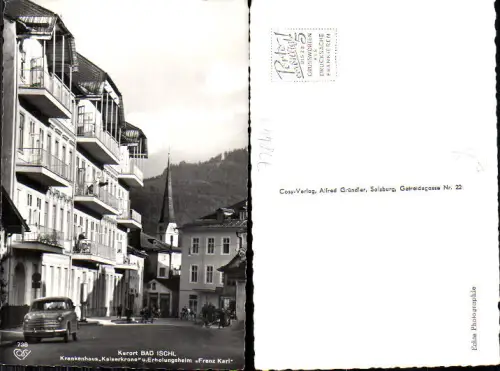 728443 Bad Ischl Erholungsheim Franz Karl pub Cosy 738 Oldtimer