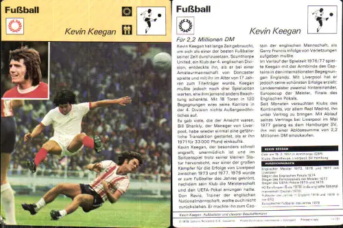 728457 Fußball Kevin Keegan Karte Autogrammkarte