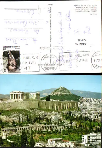 728486 Athens Athenes Athen Vue de l Acropolis Akropolis Greece