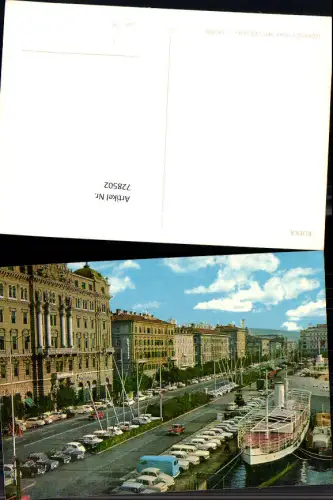 728502 Rijeka Ansicht Straßenpartie Küste Schiffe Croatia