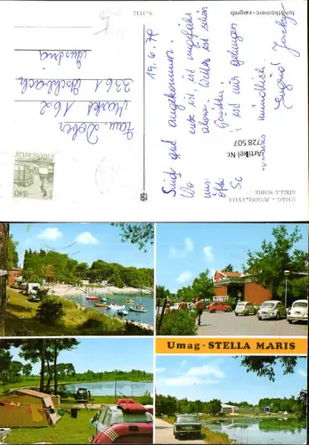 728507 Mehrbild AK Umag Stella Maris VW Käfer Camping Küste Croatia