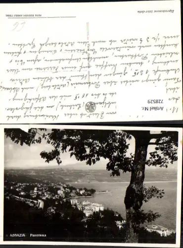 728529 Foto AK Abbazia Opatija Panorama Croatia