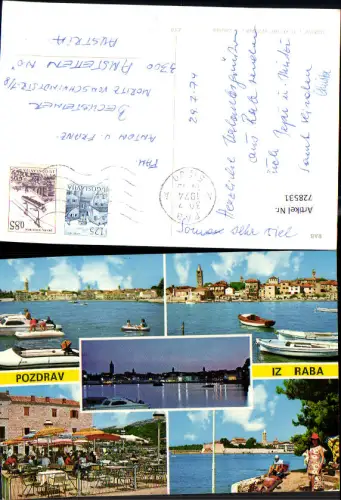 728531 Mehrbild AK Pozdrav iz Rab Boote Küste Croatia