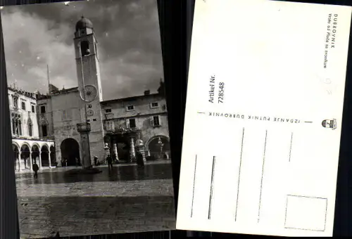 728548 Foto AK Dubrovnik Vrata od Ploca sa zvonikom Croatia