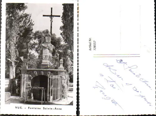 728557 Foto AK Vue Fontaine Sainte-Anne Brunnen Kreuz Pornic France