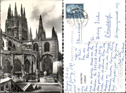 728560 Foto AK Burgos Catedral Puerta de la Pellejeria Cathedrale Spain