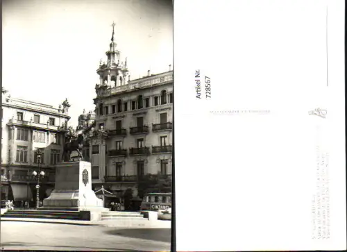728567 Foto AK Cordoba Vista de un Rincon de la Plaza de Jose Antonio Denkmal Spain