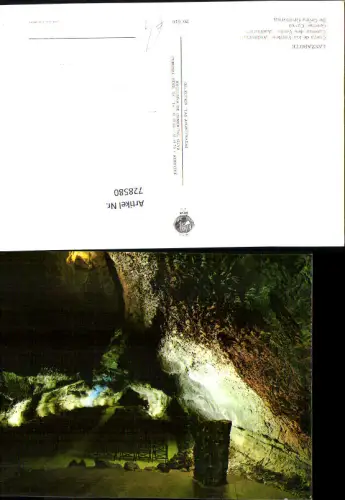 728580 Lanzarote Cueva de los Verdes Grotte Höhle Spain
