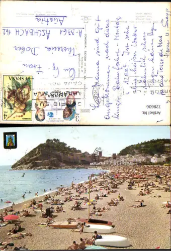 728606 Tossa de Mar Costa Brava Vista parcial Strandleben Strand Spain