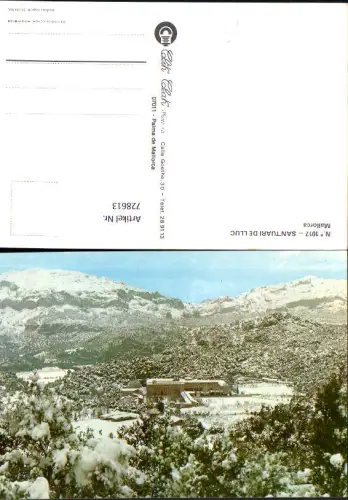 728613 Mallorca Santuari de Lluc Kloster im Winter Spain