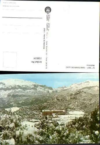728614 Mallorca Santuari de Lluc Kloster im Winter Spain