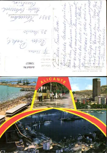 728617 Mehrbild AK Alicante Bellezas de la ciudad Spain
