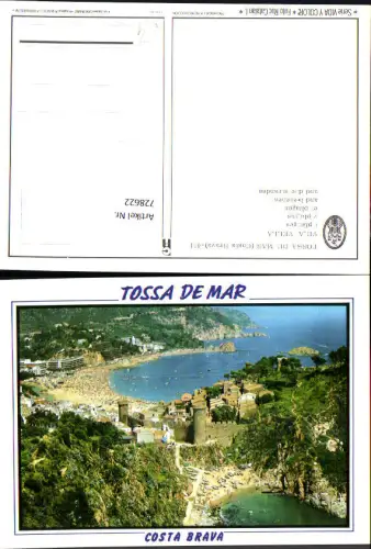 728622 Tossa de Mar Costa Brava Vila Vella Strand Strände Spain