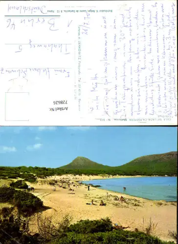 728626 Mallorca Cala Ratjada Capdepera Cala Guya Strand Strandleben Spain