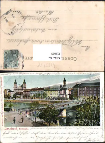 728653 Innsbruck Stadt Innbrücke Brücke gel Unterrudling Hinzenbach Eferding