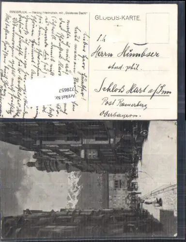728657 Innsbruck Stadt Herzog Friedrichstraße Goldenes Dachl