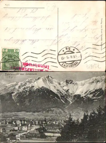 728694 Innsbruck Stadt gel Bergern b. Ottnang Manning