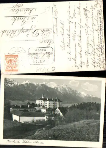 728719 Innsbruck Stadt Schloss Amras Ambras gel Gurk Pater Dr. Patsch Josef