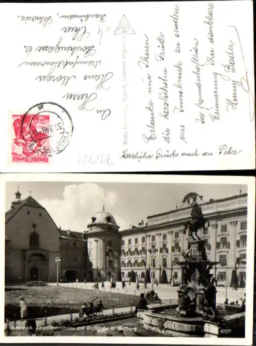 728723 Innsbruck Stadt Leopoldsbrunnen Hofburg Hofkirche gel Chur