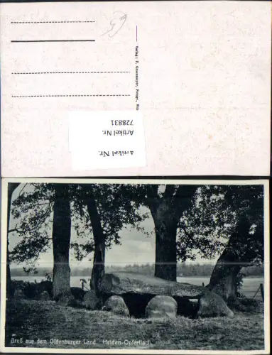 728831 Gruss aus dem Oldenburger Land Heiden Opfertisch Visbek Vechta