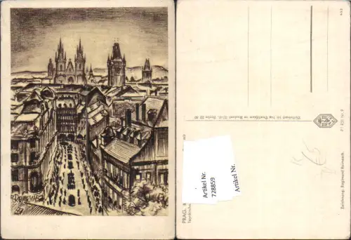 728859 Künstler AK Ragimund Reimesch Prag Praha