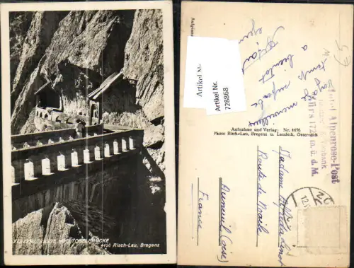 728868 Flexenstraße Hölltobelbrücke Zürs Langen Stuben am Arlberg pub Risch Lau 4456