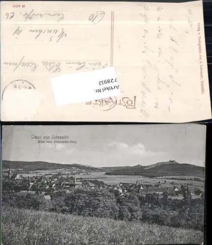 728932 Gruss aus Schesslitz Griesmühl Berg Scheßlitz LK Bamberg