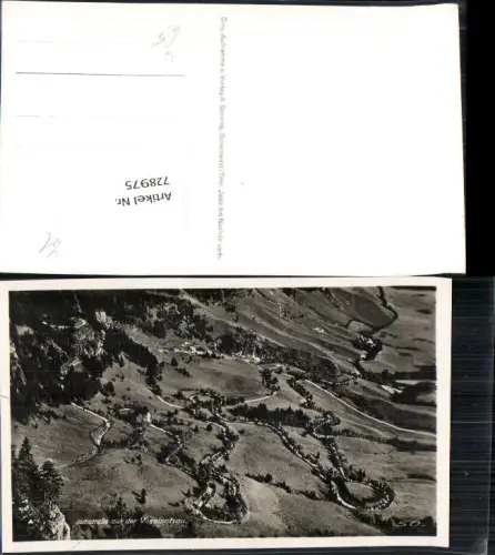 728975 Jochstraße a.d. Vogelschau Schattwald Tirol Bad Hindelang