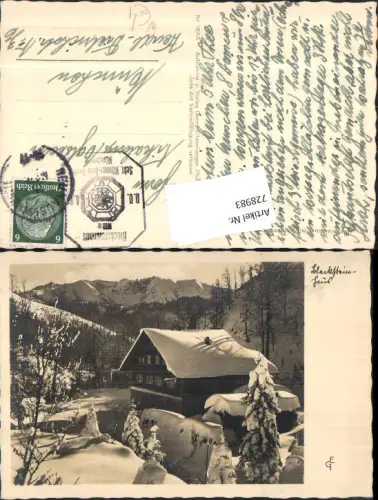 728983 Blecksteinhaus Hüttenstempel b. Bleckstein Schliersee Neuhaus