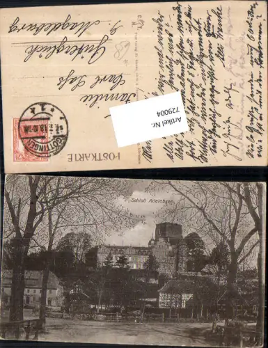 729004 Schloss Adelebsen b. Göttingen an der Schwülme gel Güterglück Magdeburg