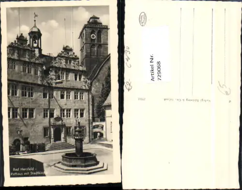 729068 Bad Hersfeld Rathaus Stadtkirche Rotenburg