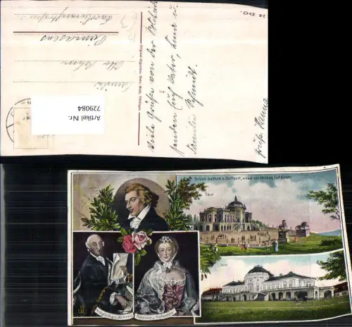 729084 Schloss Solitude b. Stuttgart Herzog Carl Eugen v. Württemberg Franciska Hohenheim
