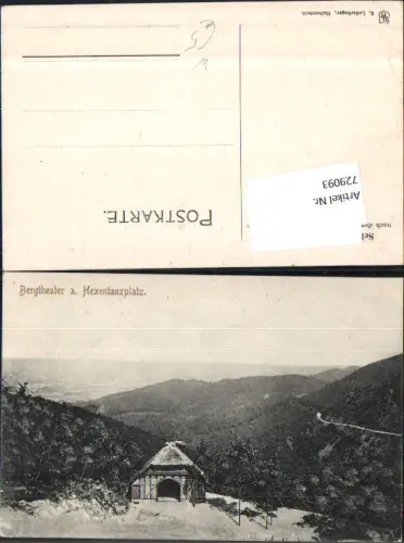729093 Bergtheater Hexentanzplatz b. Thale Bodetal