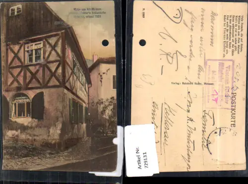 729131 Motiv aus Alt Meissen Vincenz Richter Wein Stuben Stempel - gelocht
